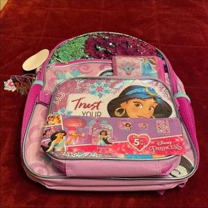 🌺 New Girls Disney Princess Bagpack 16”🌺